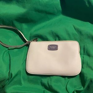 Michael Kors white Wristlet